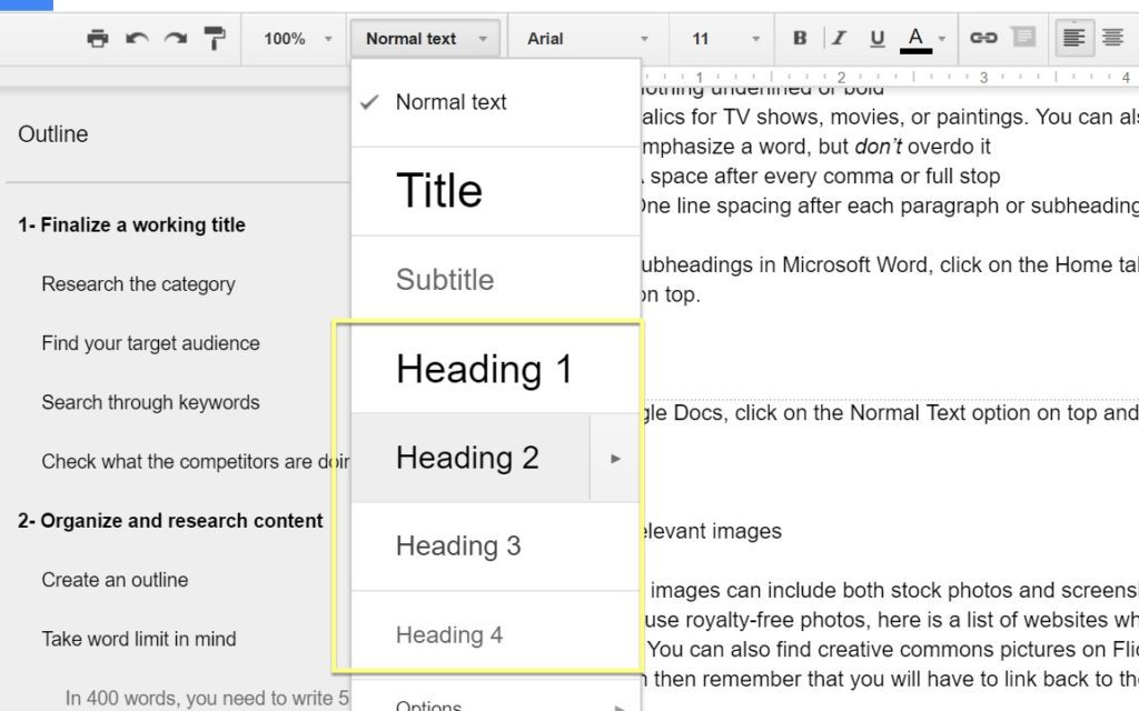 google writing style guide