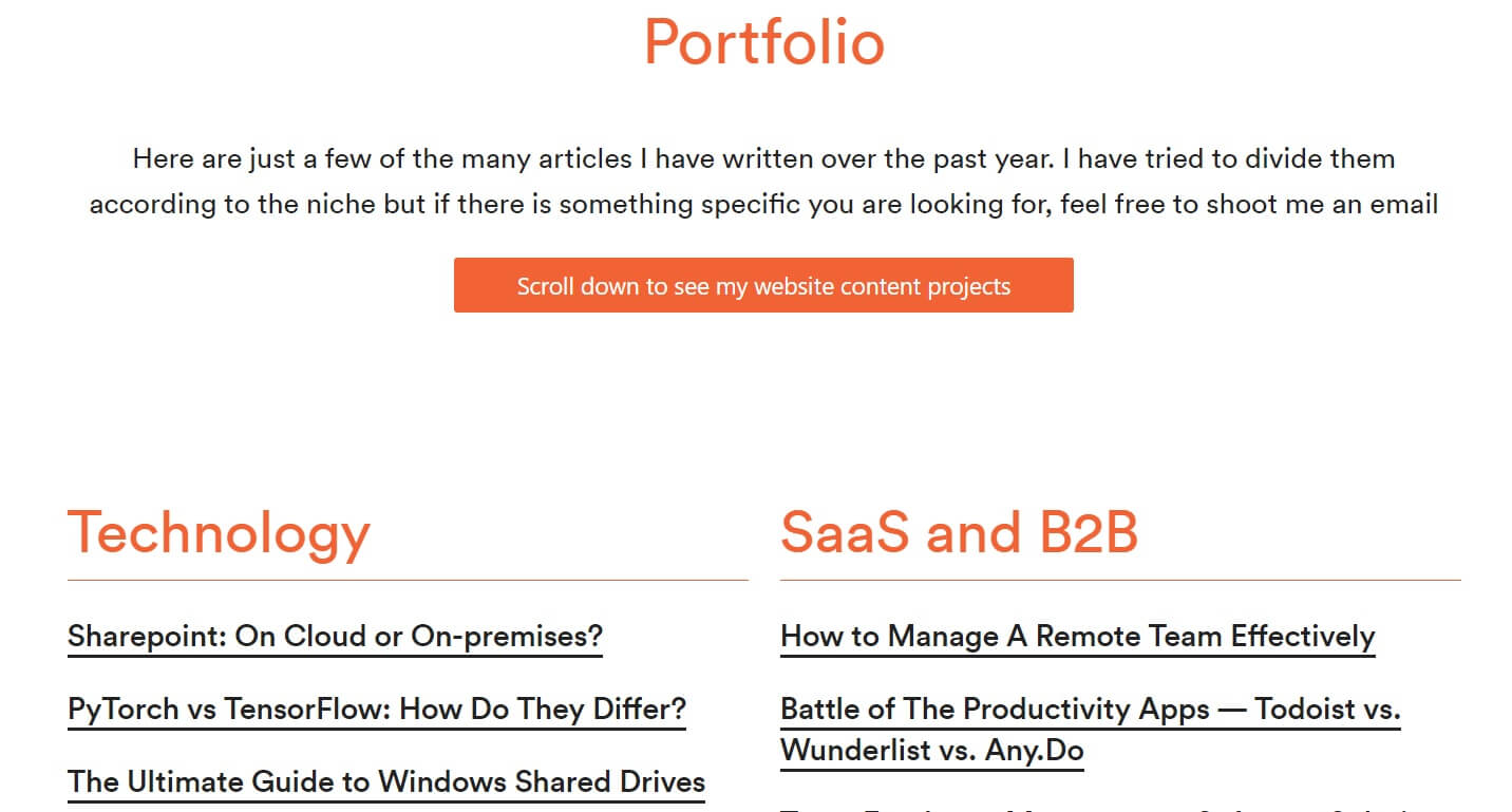Portfolio is an important aspect to working as a Freelance Writer